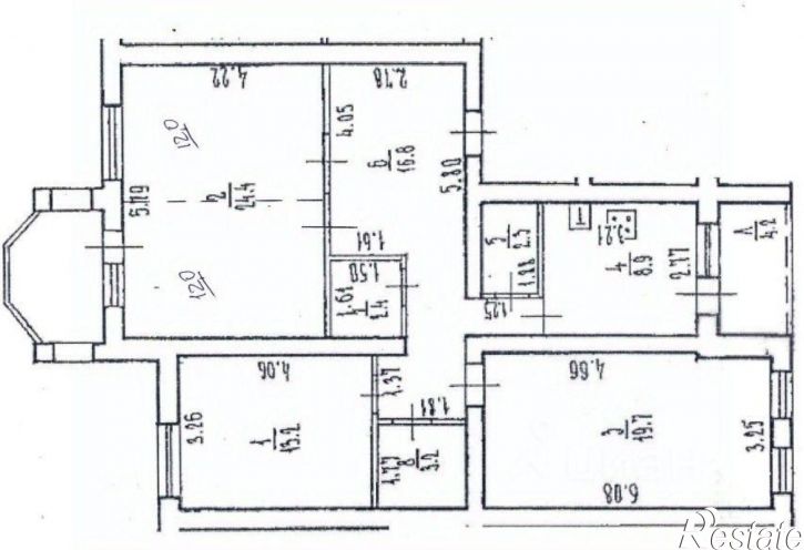 4-комн квартира улица Маршала Жукова, 2/6,  д. 2/6