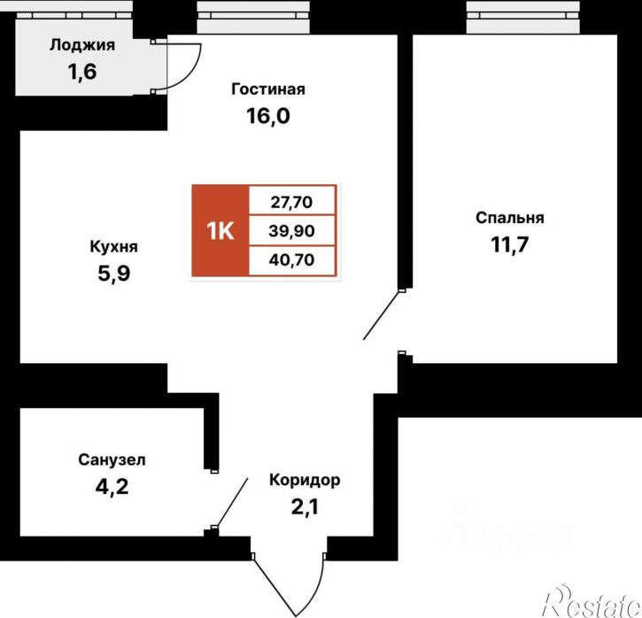 1-комн квартира в новом доме Ярмарочная улица, 15,  д. 15