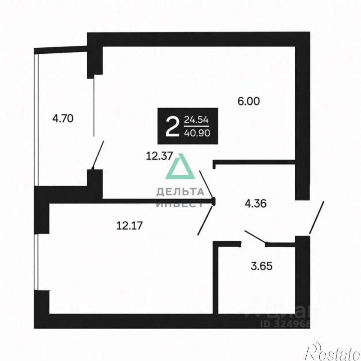 2-комн квартира улица Генерала Ишбулатова, 8,  д. 8