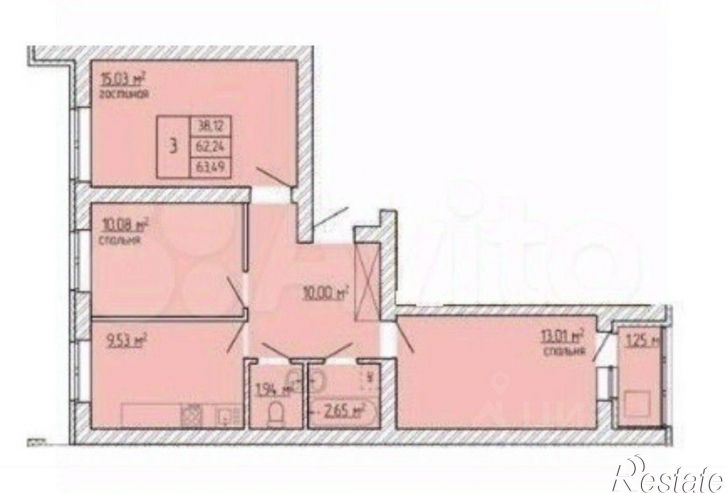 3-комн квартира ул Гази Загитова, 11/1,  д. 11/1