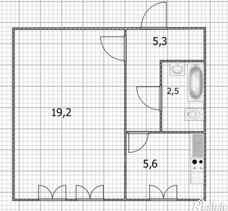 1-комн квартира ул Мусы Джалиля, 64,  д. 64