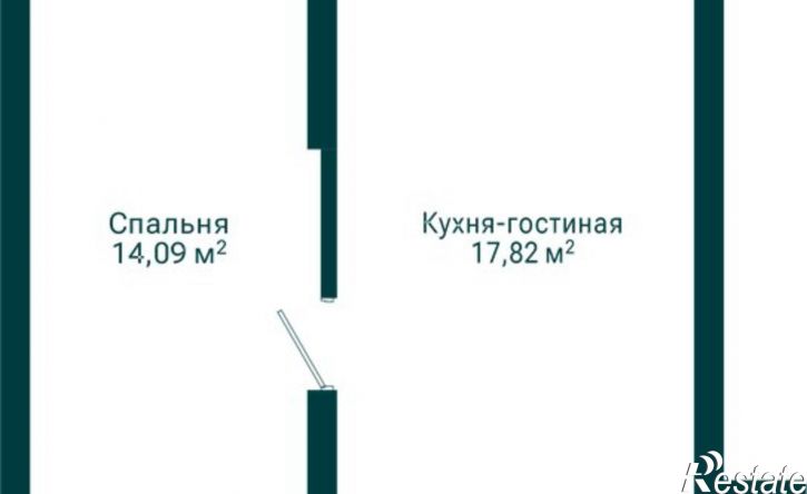 2-комн квартира в новом доме Комсомольская улица, 122 к1,  д. 122 к1
