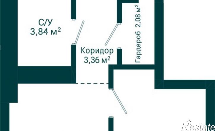 1-комн квартира в новом доме Комсомольская улица, 122 к1,  д. 122 к1