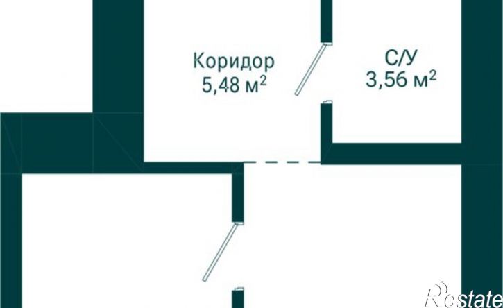 1-комн квартира в новом доме Комсомольская улица, 122 к1,  д. 122 к1