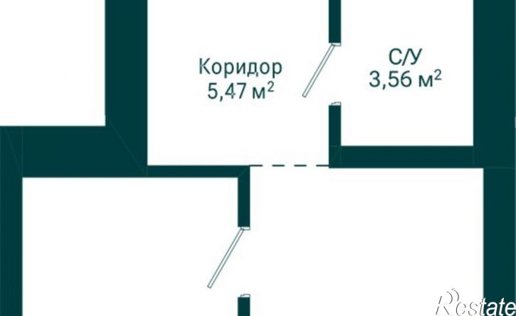 1-комн квартира в новом доме Комсомольская улица, 122 к1,  д. 122 к1