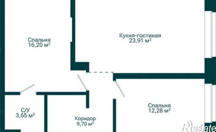 4-комн квартира в новом доме Комсомольская улица, 122,  д. 122