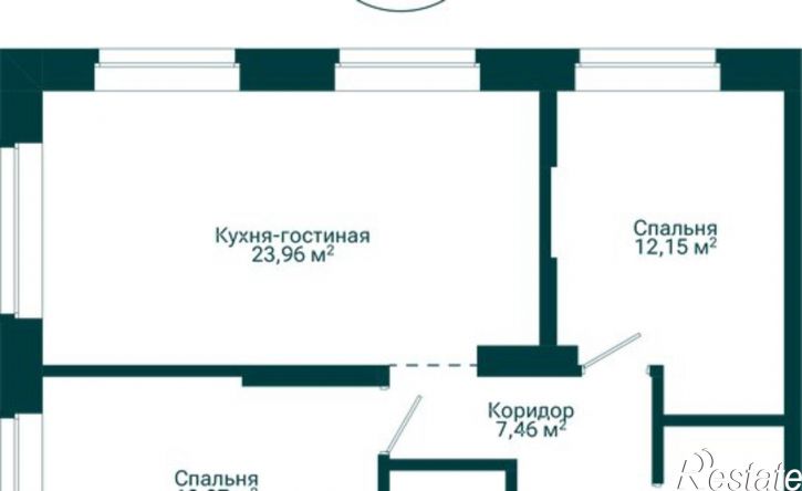 3-комн квартира в новом доме ул Комсомольская, 122 А,  д. 122 А,  к. А
