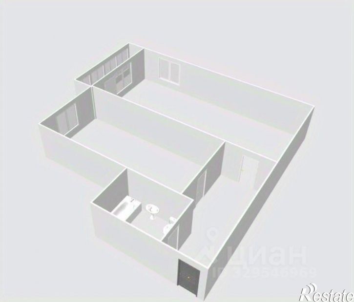 1-комн квартира улица Менделеева, 215/1,  д. 215/1
