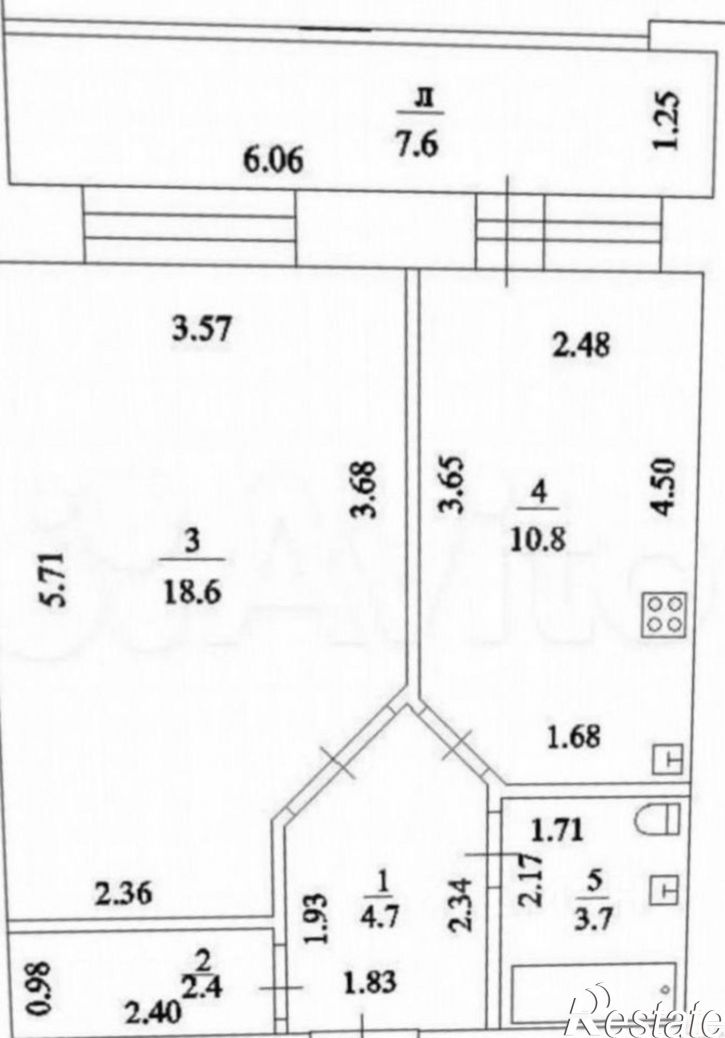 1-комн квартира ул Ахметова, 316/4,  д. 316/4