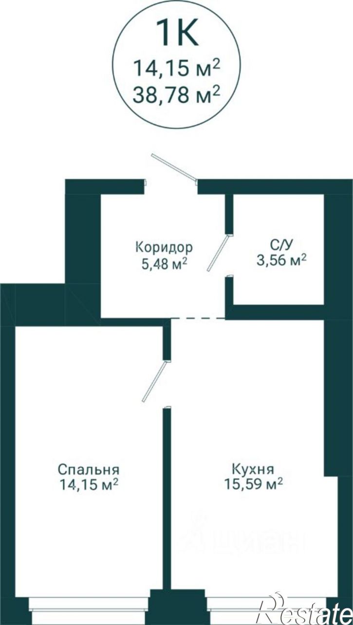 1-комн квартира в новом доме ул Комсомольская, 122 1,  д. 122 1,  к. 1