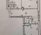 2-комн, 73кв м, этаж 4/9 ул Загира Исмагилова, 7