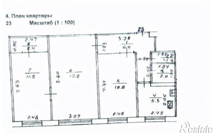 3-комн квартира улица Рихарда Зорге, 40/1,  д. 40/1