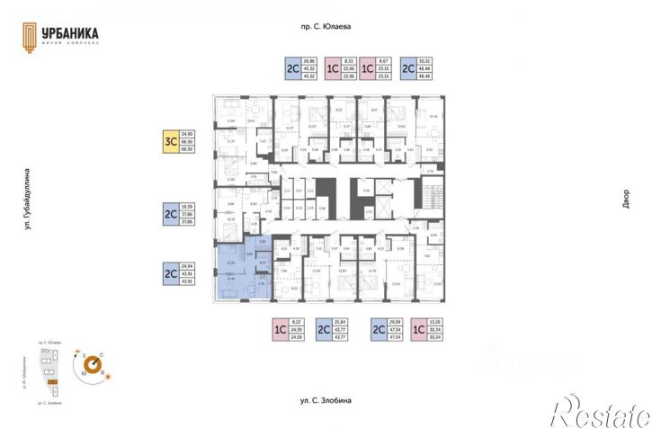 2-комн квартира в новом доме улица Минигали Губайдуллина, 14/2,  д. 14/2