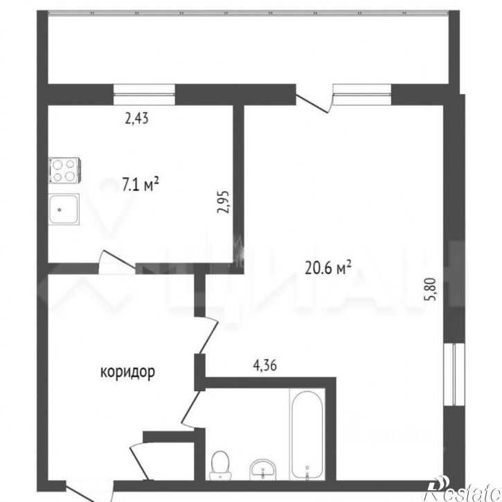 1-комн квартира ул Генерала Горбатова, 7/5,  д. 7/5