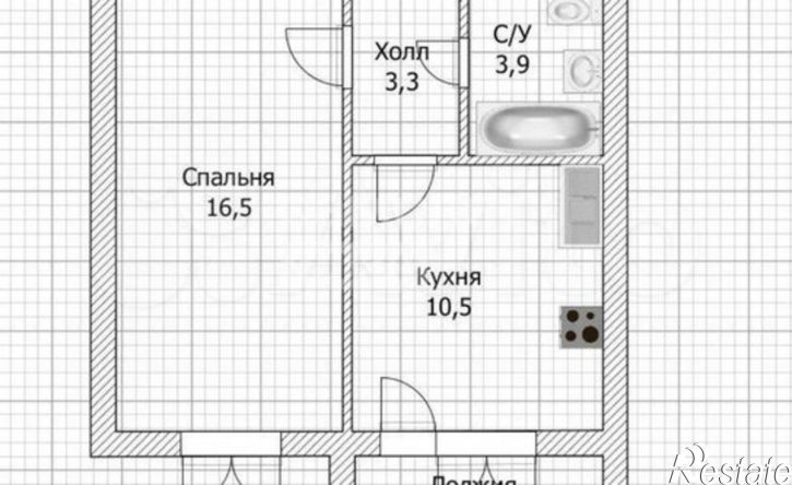 1-комн квартира ул Менделеева, 102,  д. 102