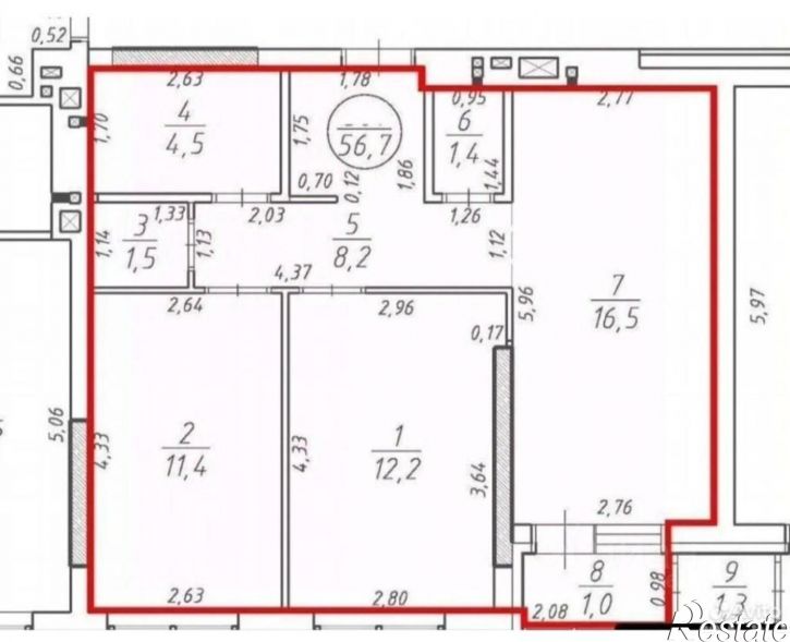 2-комн квартира Уфимское шоссе, 24/1,  д. 24/1