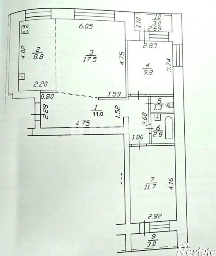 3-комн квартира ул Красина, 13/3,  д. 13/3