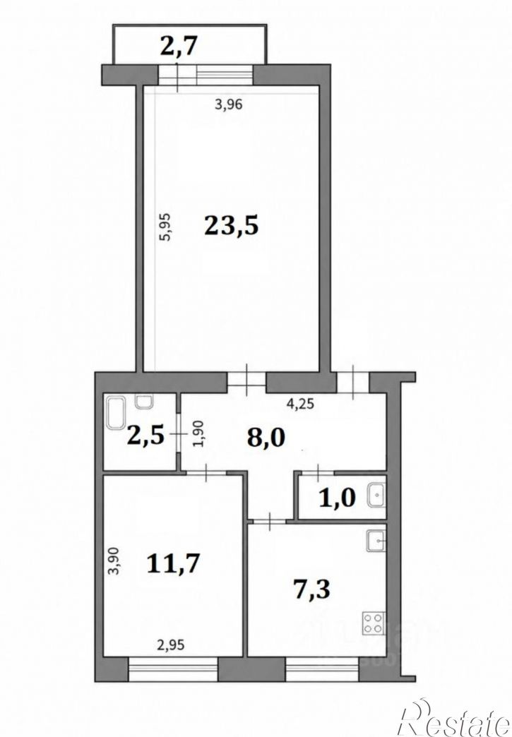 2-комн квартира ул Колпинская, 18,  д. 18