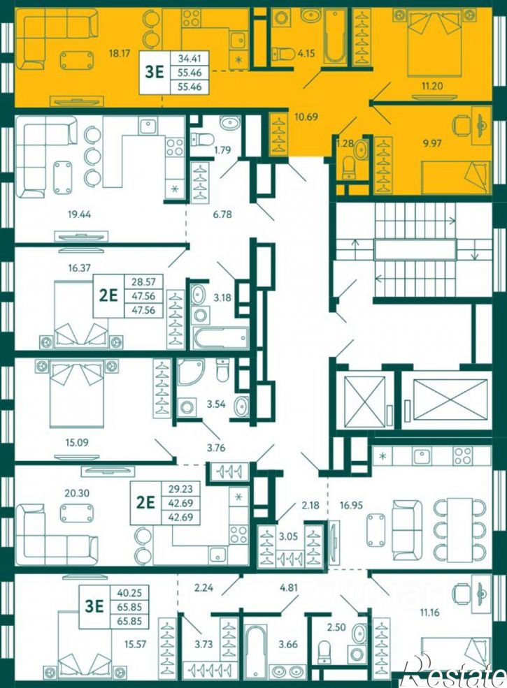 2-комн квартира в новом доме ул Авроры, 18/1,  д. 18/1