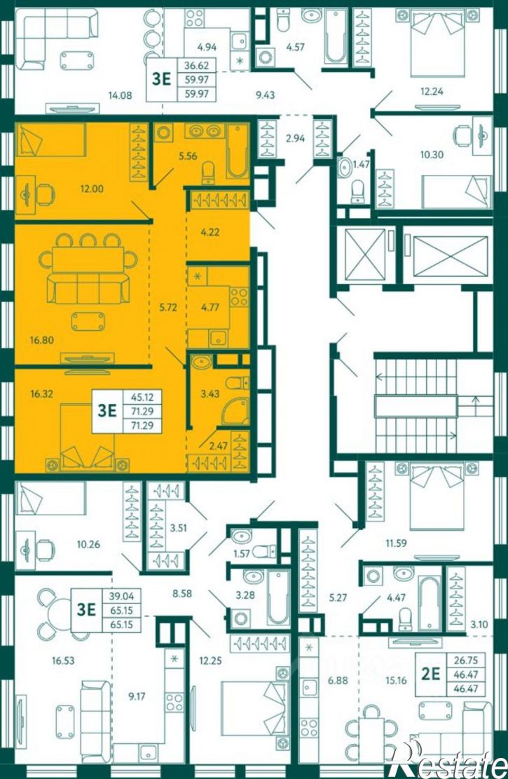 2-комн квартира в новом доме улица Авроры, 18/1,  д. 18/1