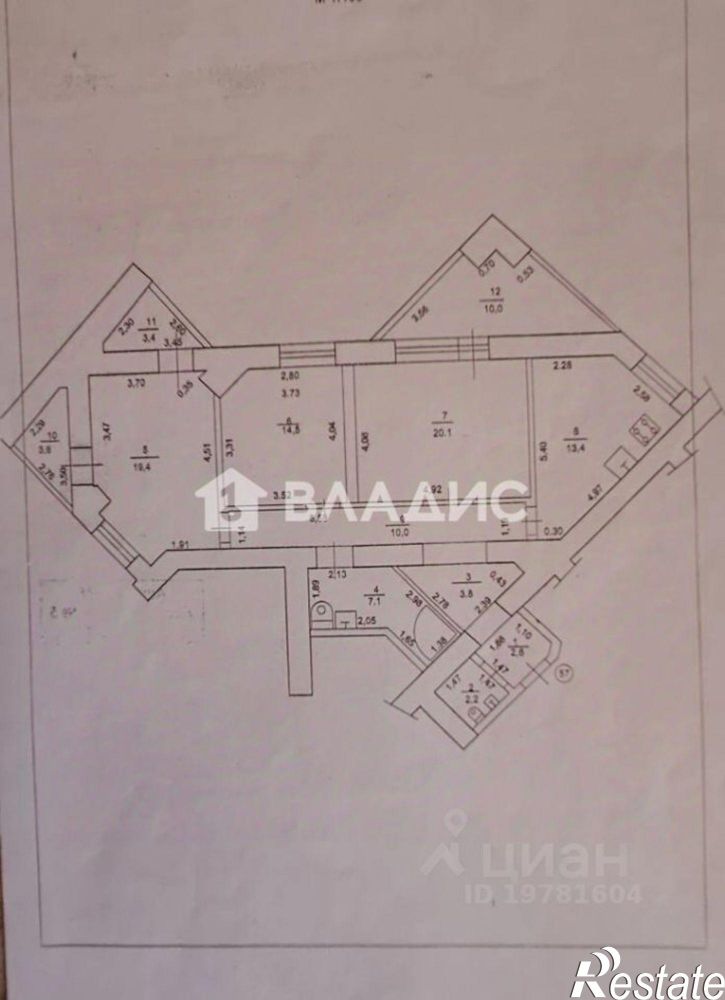 3-комн квартира пр-кт Октября, 43/5,  д. 43/5