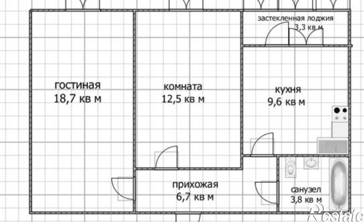 2-комн квартира ул Кирова, 136 1,  д. 136 1,  к. 1