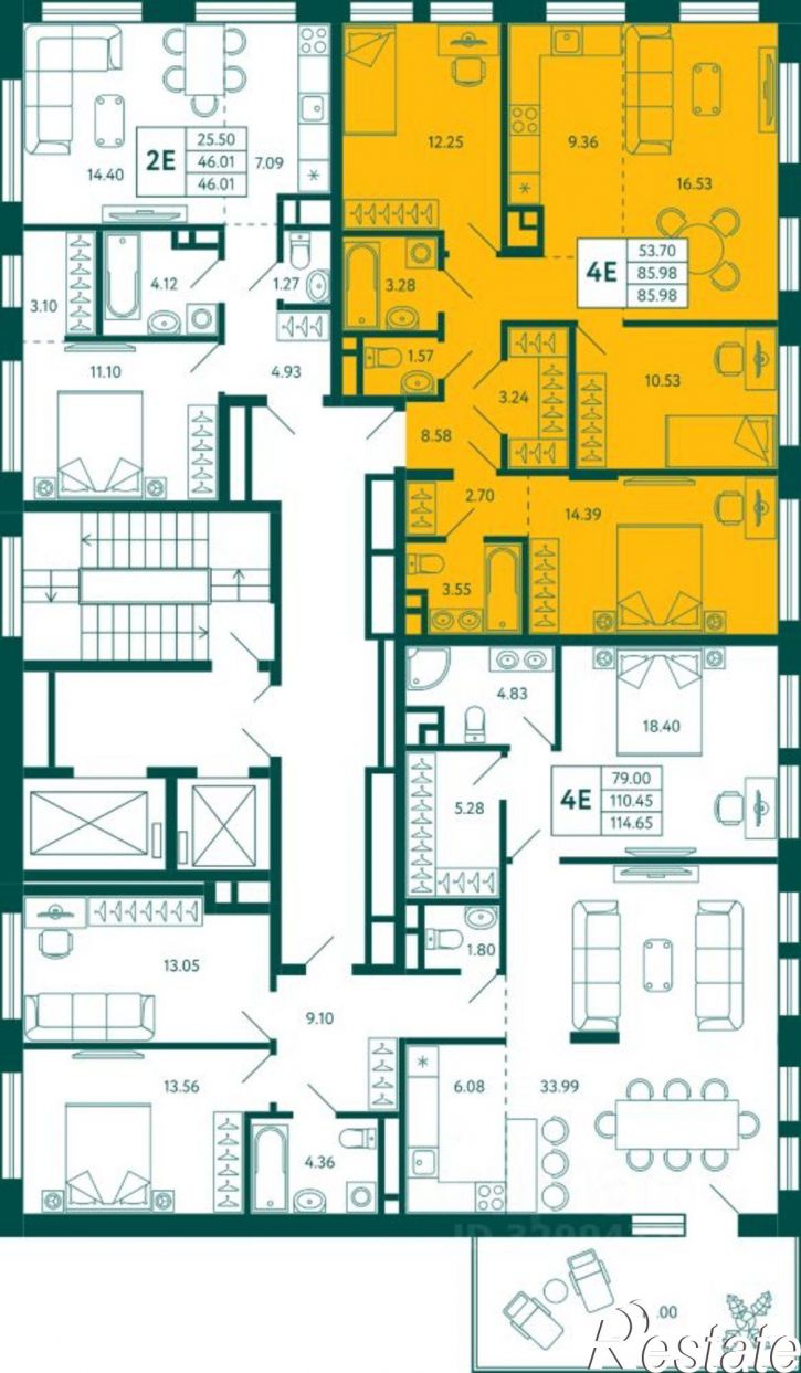 3-комн квартира в новом доме улица Авроры, 18/1,  д. 18/1