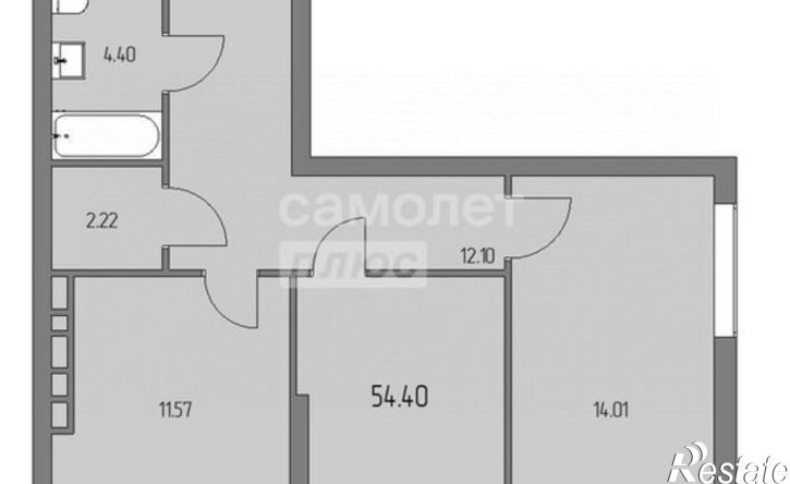 2-комн квартира Революционная улица, 39/3,  д. 39/3