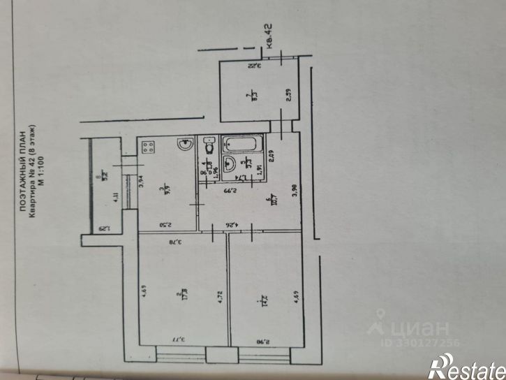 1-комн квартира ул Минигали Губайдуллина, 8 5,  д. 8 5,  к. 5