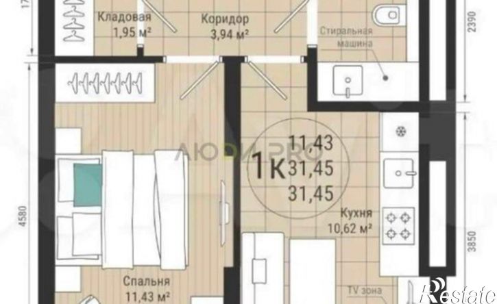 1-комн квартира ул Бакалинская, 4,  д. 4