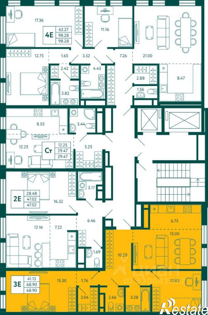 2-комн квартира в новом доме ул Авроры, 18 1,  д. 18 1,  к. 1