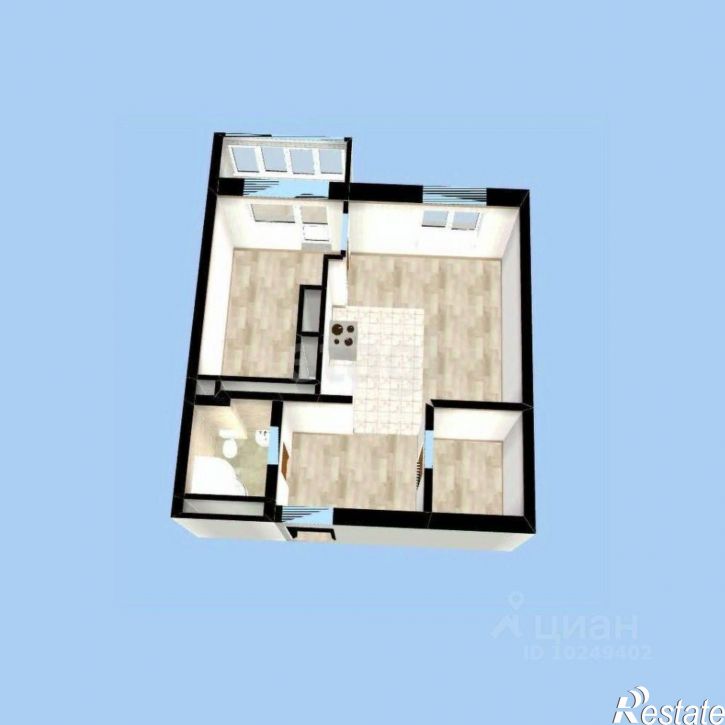 2-комн квартира улица Бориса Домашникова, 22,  д. 22