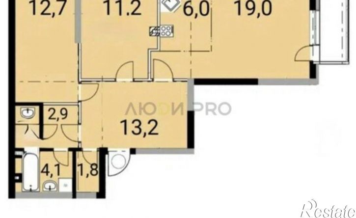 3-комн квартира ул им. Фронтовых бригад, 10/3,  д. 10/3