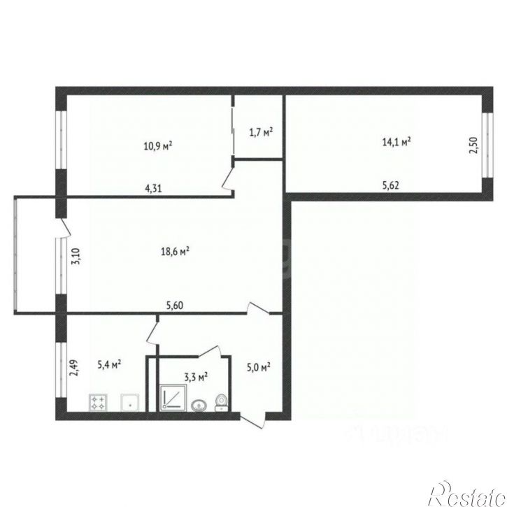 3-комн квартира ул Кирова, 99 1,  д. 99 1,  к. 1