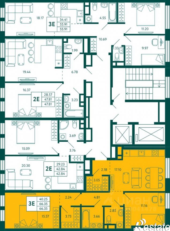 2-комн квартира в новом доме ул Авроры, 18/1,  д. 18/1