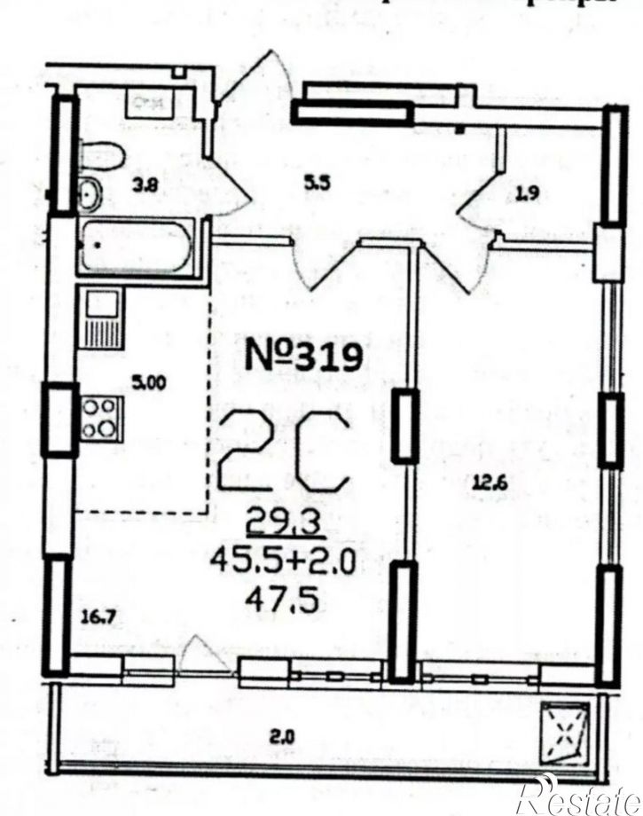 2-комн квартира улица Рихарда Зорге, 13/1,  д. 13/1