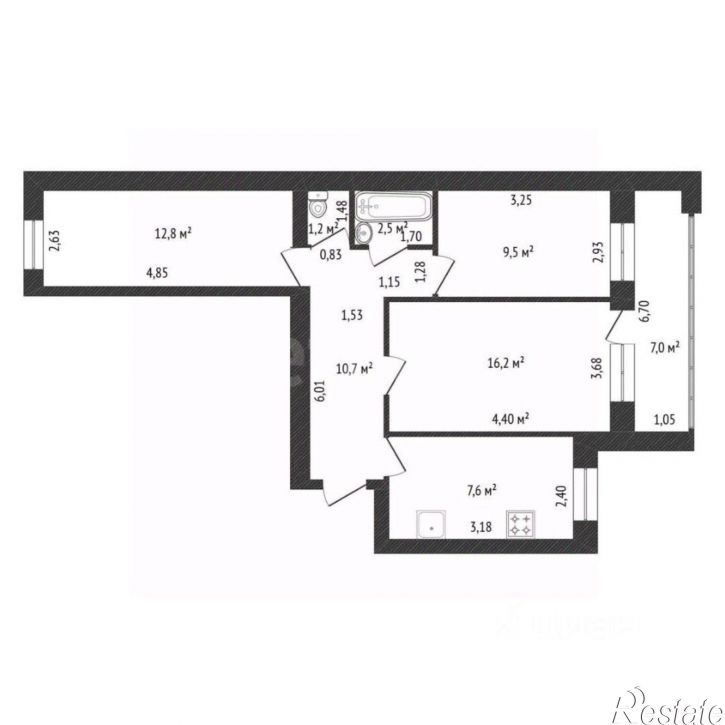 3-комн квартира ул Менделеева, 138,  д. 138