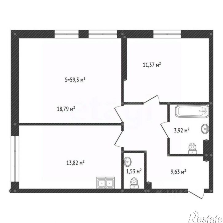 2-комн квартира бульвар Ибрагимова, 90/2,  д. 90/2