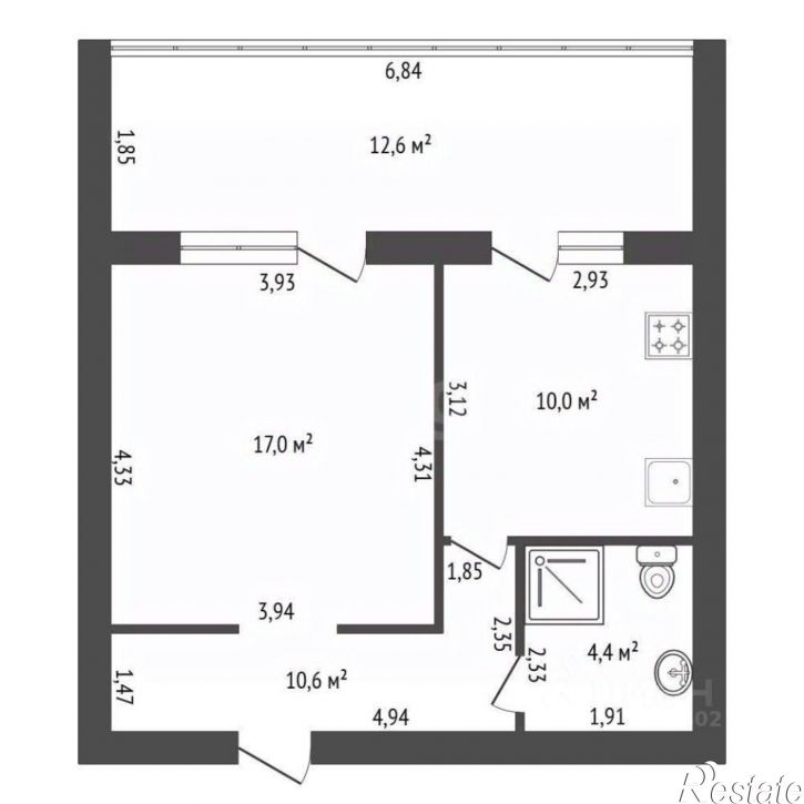 1-комн квартира ул Цюрупы, 130,  д. 130