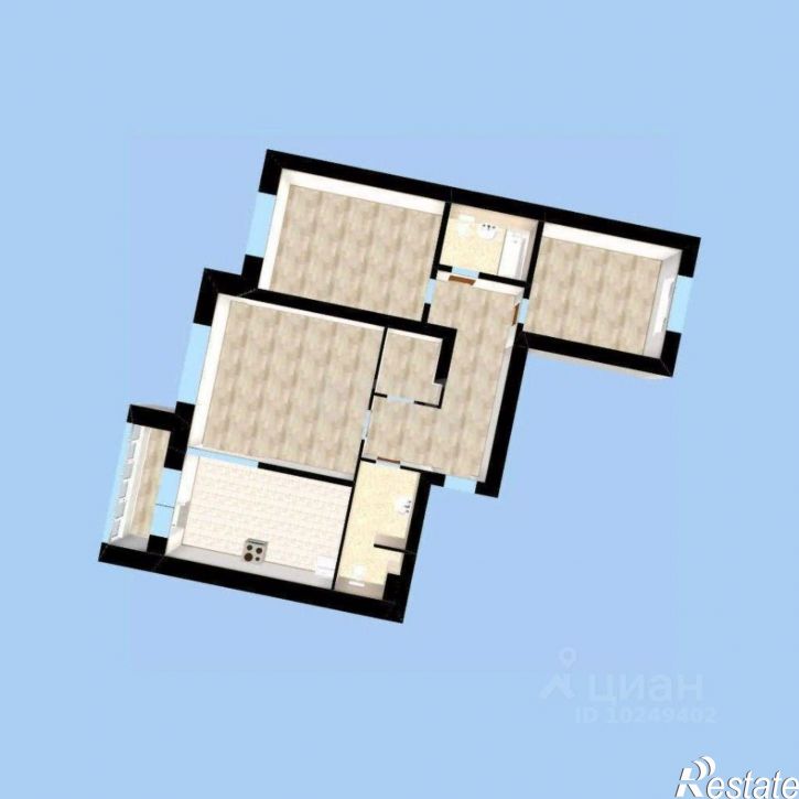 3-комн квартира улица Габдуллы Амантая, 1,  д. 1