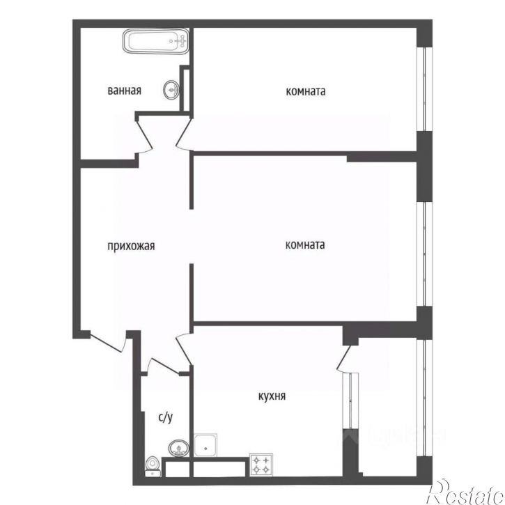3-комн квартира ул Комсомольская, 15,  д. 15