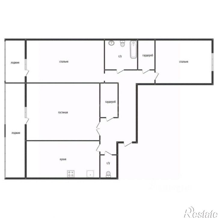 3-комн квартира ул Софьи Перовской, 52 2,  д. 52 2,  к. 2
