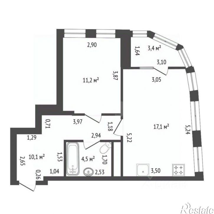 1-комн квартира ул Коммунистическая, 11/1,  д. 11/1