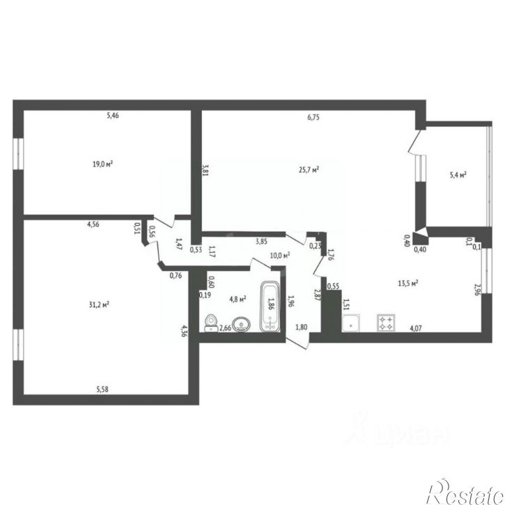 3-комн квартира улица Рихарда Зорге, 70,  д. 70