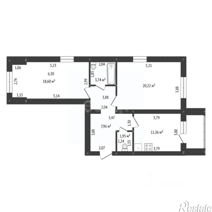 2-комн квартира ул Ахметова, 273,  д. 273