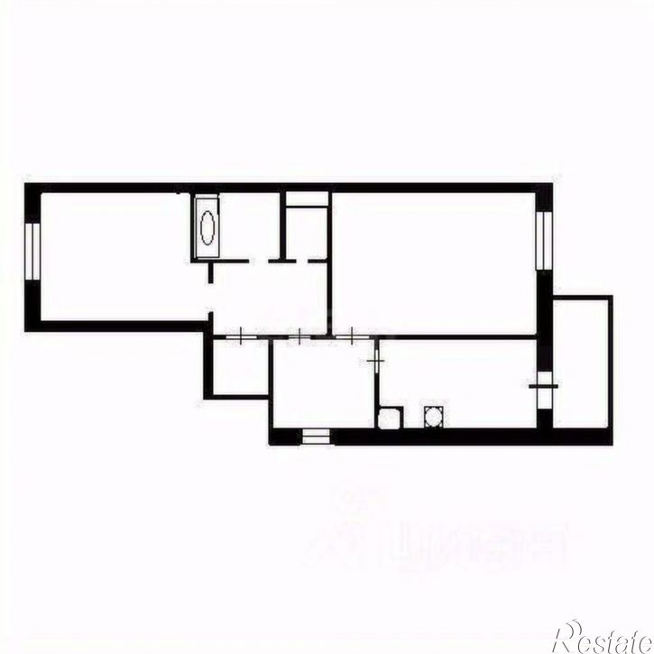 2-комн квартира Бакалинская улица, 19,  д. 19
