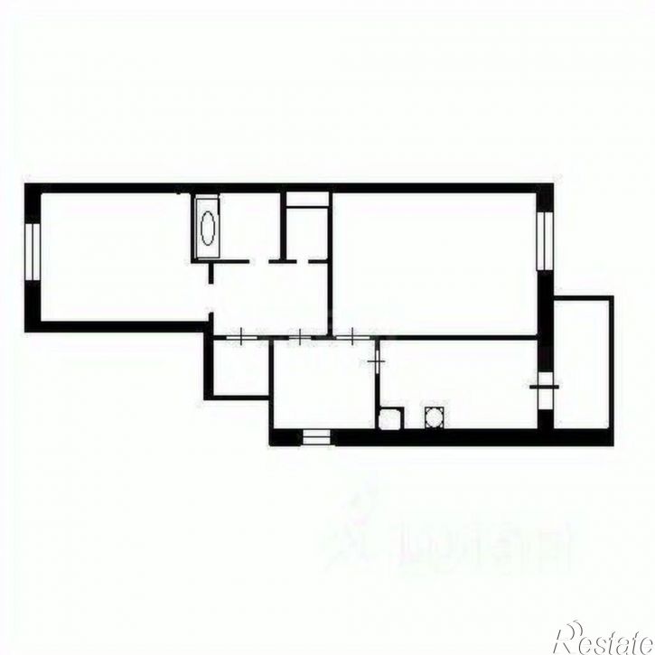 2-комн квартира Бакалинская улица, 19,  д. 19
