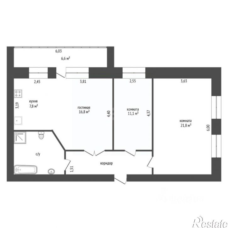 3-комн квартира ул Ахметова, 316/3,  д. 316/3