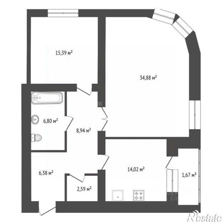2-комн квартира ул Карла Маркса, 55/2,  д. 55/2