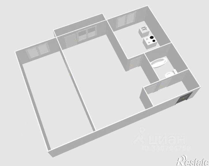 2-комн квартира улица Шота Руставели, 23/2,  д. 23/2